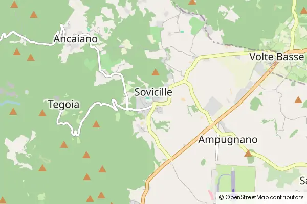 Mapa Sovicille