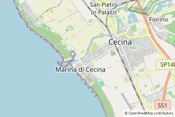 Mapa Marina di Cecina