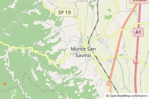 Mapa Monte San Savino