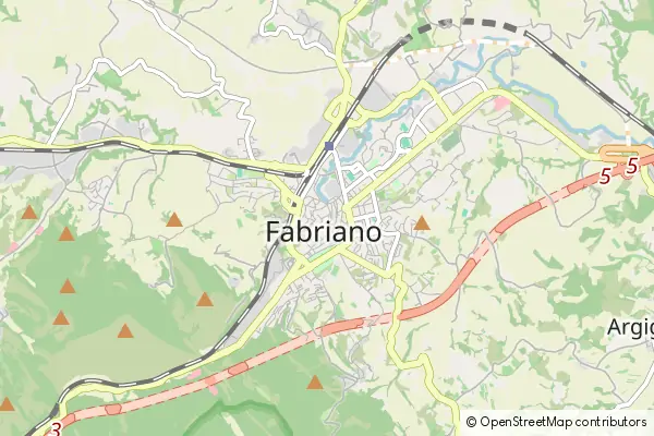 Mapa Fabriano