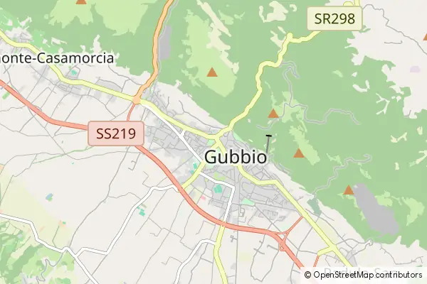 Mapa Gubbio