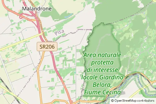 Mapa Collemezzano