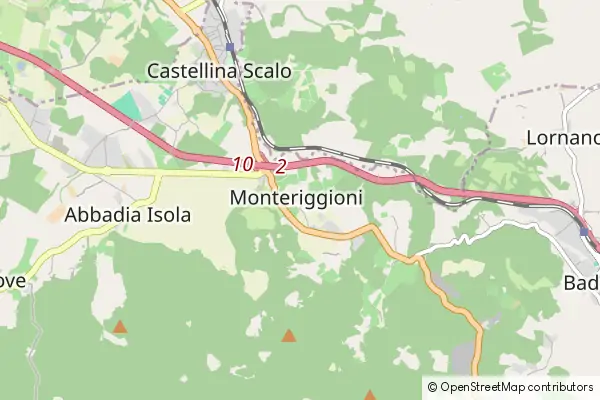 Mapa Monteriggioni