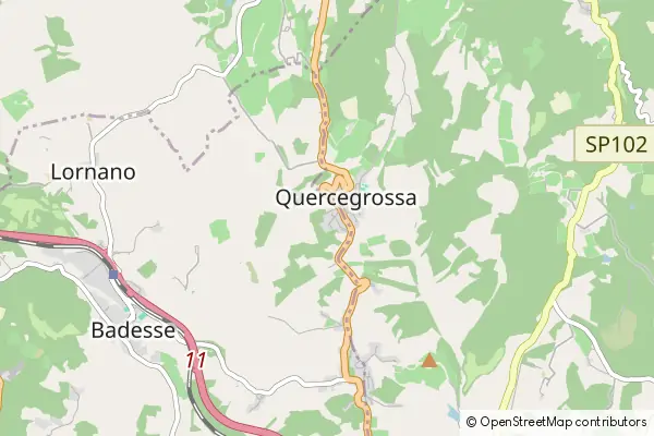 Mapa Quercegrossa