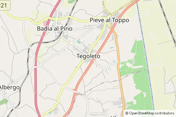 Mapa Tegoleto