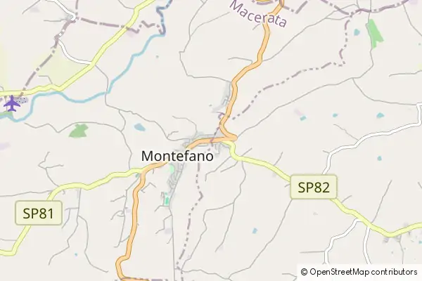 Mapa Montefano