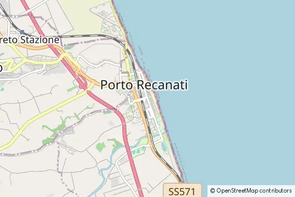 Mapa Porto Recanati