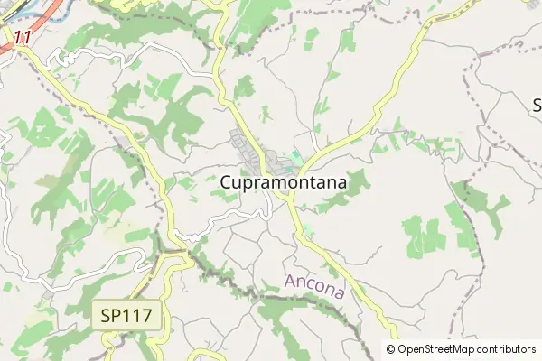 Mapa Cupramontana