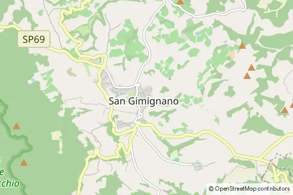 Mapa San Gimignano