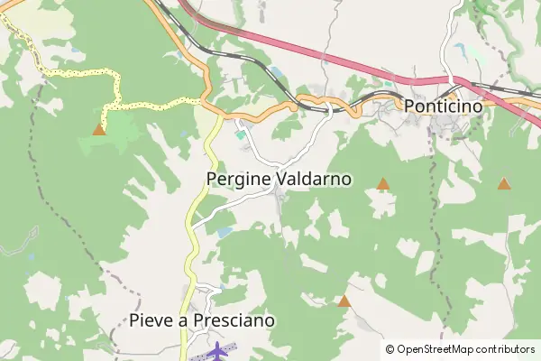 Mapa Pergine Valdarno