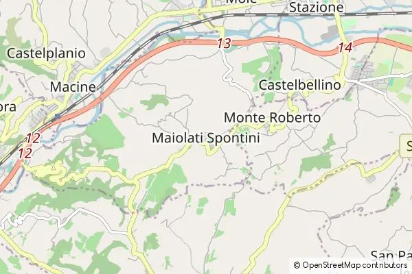 Mapa Maiolati Spontini