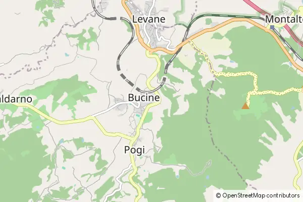 Mapa Bucine