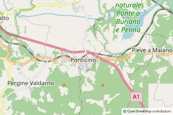 Mapa Ponticino