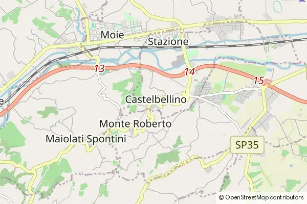 Mapa Castelbellino