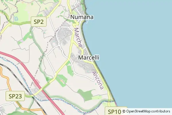 Mapa Marcelli di Numana