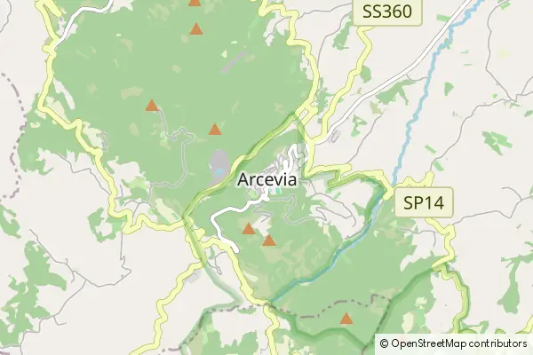 Mapa Arcevia