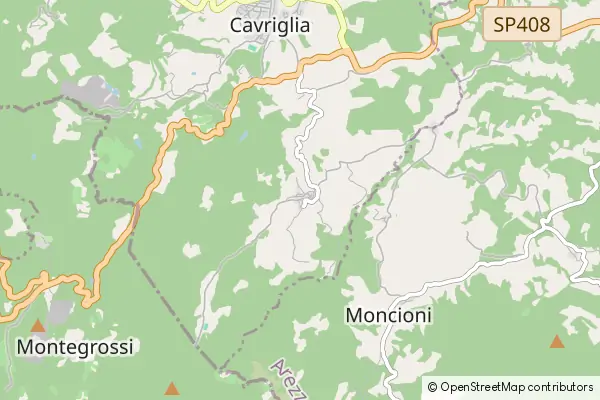 Mapa Montegonzi