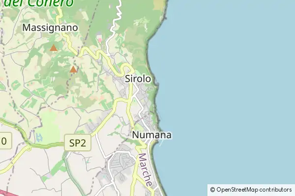 Mapa Sirolo