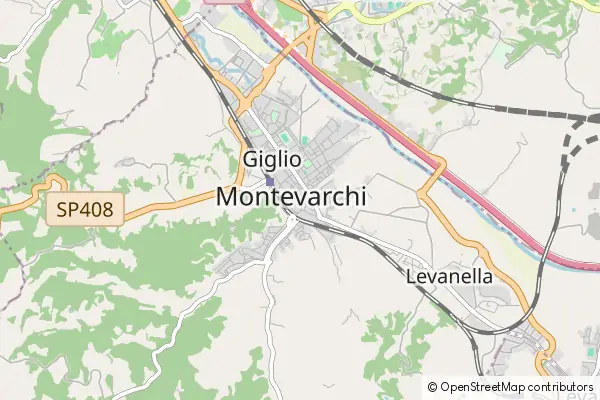 Mapa Montevarchi