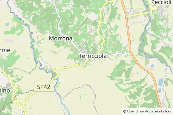 Mapa Terricciola