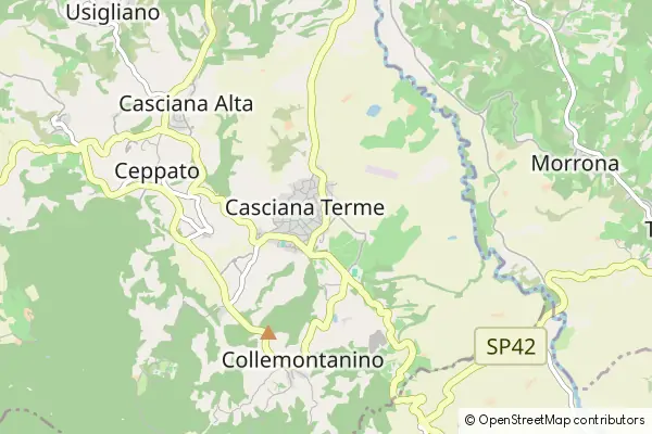 Mapa Casciana Terme