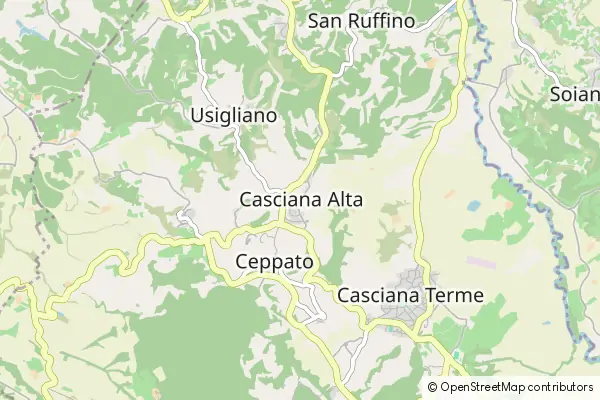 Mapa Casciana Alta