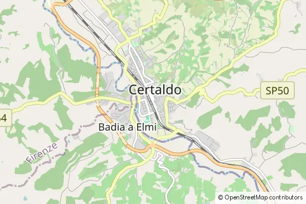 Mapa Certaldo