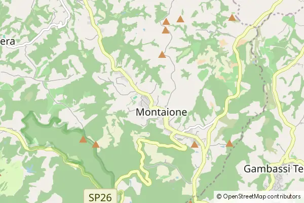 Mapa Montaione