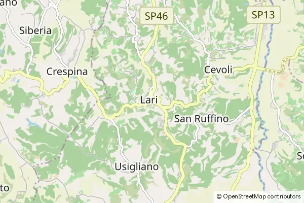 Mapa Casciana Terme Lari