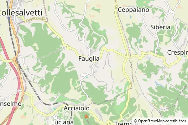 Mapa Fauglia