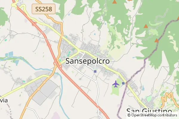 Mapa Sansepolcro