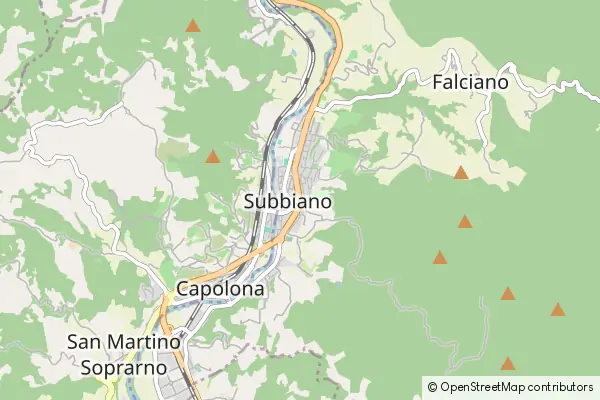 Mapa Subbiano