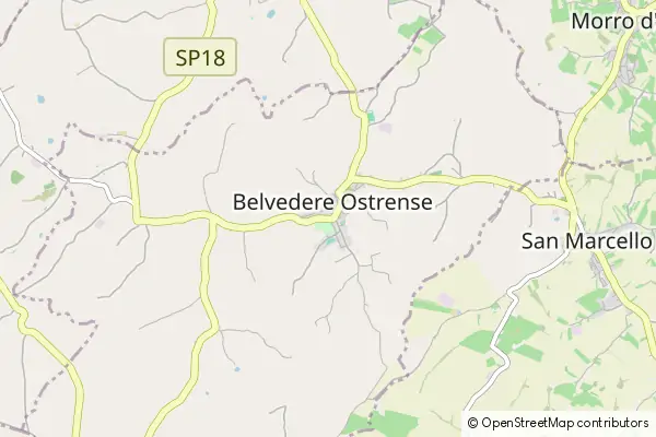 Mapa Belvedere Ostrense