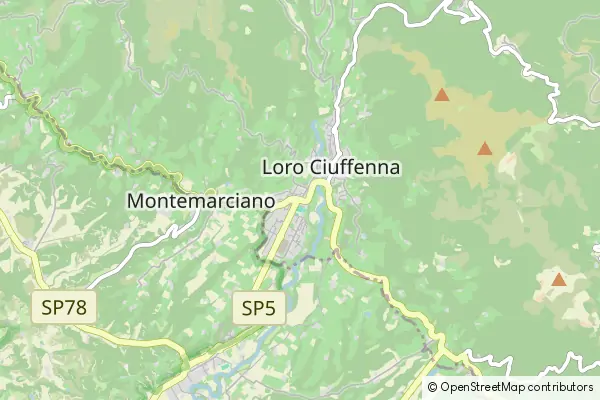 Mapa Loro Ciuffenna