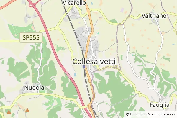 Mapa Collesalvetti