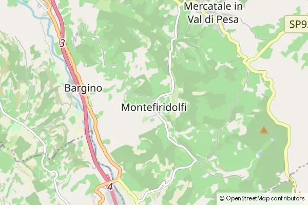 Mapa Montefiridolfi