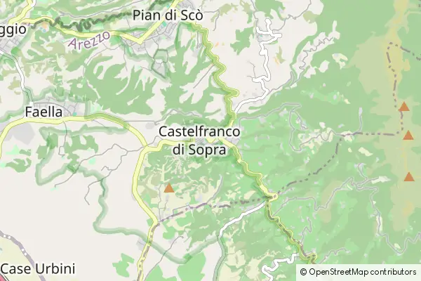 Mapa Castelfranco Piandisco