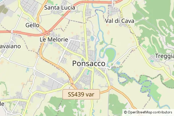 Mapa Ponsacco