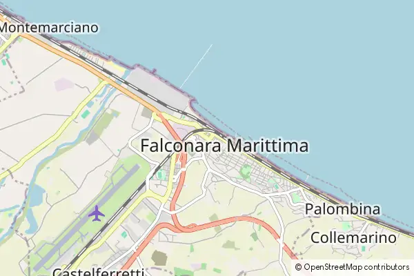 Mapa Falconara Marittima