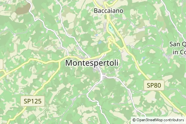 Mapa Montespertoli