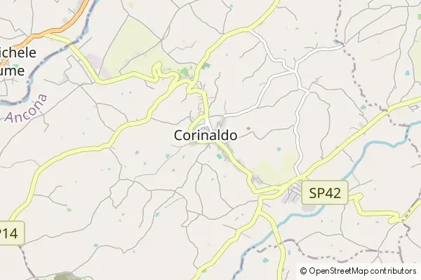 Mapa Corinaldo