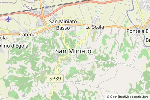 Mapa San Miniato