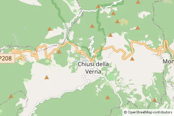 Mapa Chiusi della Verna