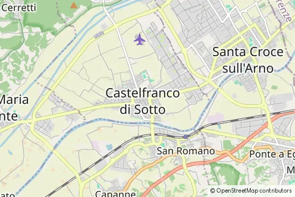 Mapa Castelfranco di Sotto