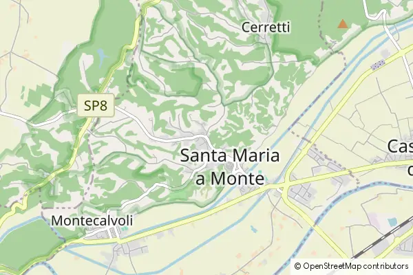 Mapa Santa Maria a Monte