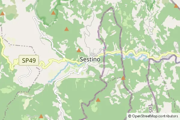 Mapa Sestino