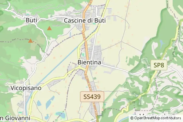 Mapa Bientina