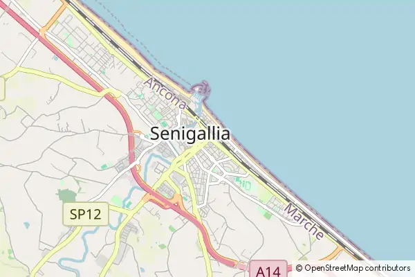 Mapa Senigallia