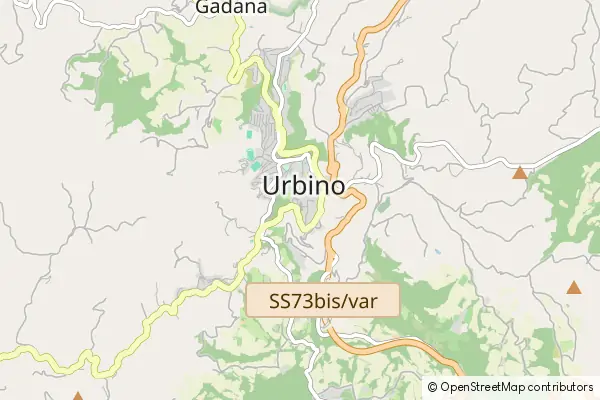 Mapa Urbino