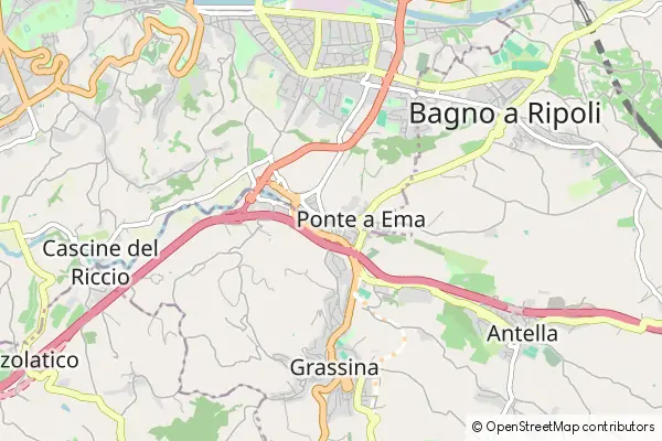 Mapa Covigliaio